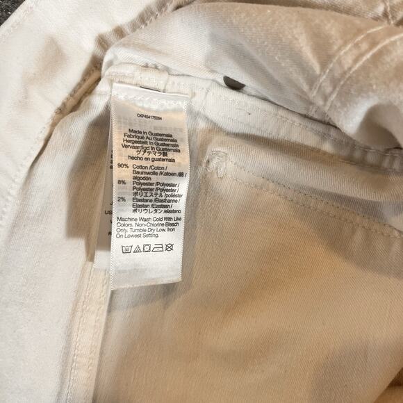 Madewell Women’s 10" High Rise Skinny Jeans 30T White Stretch Denim - Picture 8 of 12